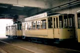 Düsseldorf museumsvogn 797 inde i remisen Betriebshof Lierenfeld (1996)