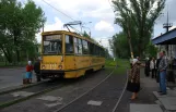 Horlivka sporvognslinje 8 med motorvogn 412 ved Pivnichna prokhidna (2011)