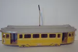 Modelsporvogn: København sporvognslinje 3 siden af en linie 3 bogiemotorvogn (1953)