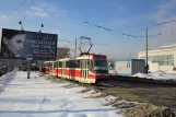Moskva sporvognslinje 17 med ledvogn 2300 på Prospekt Mira (2012)