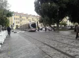 Nice sporvognslinje 1 på Place Garibaldi (2016)