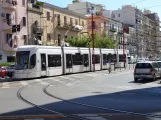 Palermo sporvognslinje 1 med lavgulvsledvogn 01 på Corso dei Mille (2022)