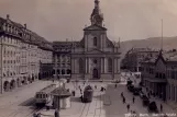 Postkort: Bern på Bahnhofplatz (1915)