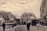 Postkort: Slesvig sporvognslinje på Friedrichstrasse (1900)