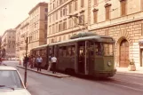 Rom sporvognslinje 5 med ledvogn 7079 ved Termini Farini (1981)