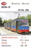 Spillekort: Brasov sporvognslinje 101 med ledvogn 18 (2014)