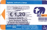 Voksenbillet til Azienda Regionale Sarda Trasporti in Cagliari (ARST) Forside (2010)