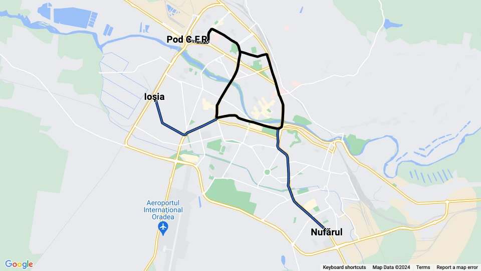 Oradea Transport Local (OTL) linjekort