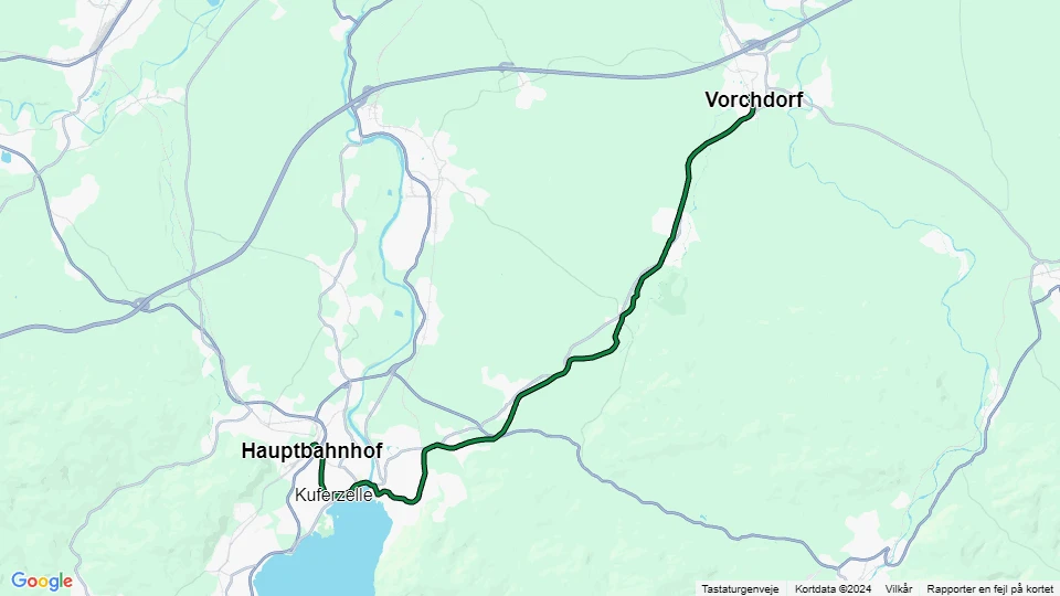Verein Pro Gmundner Straßenbahn linjekort