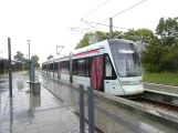 Aarhus letbanelinje L2 med lavgulvsledvogn 1109-1209 ved Tranbjerg (2022)