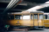 Aarhus museumsvogn 55 inde i Århus Sporvejes depot på Bryggervej (2003)