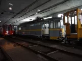 Amsterdam arbejdsvogn A41 inde i remisen Electrische Museumtramlijn Amsterdam (2022)