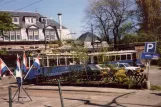 Amsterdam museumslinje 30 med motorvogn 401 ved Haarlemmermeerstation (1989)