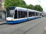 Amsterdam sporvognslinje 12 med lavgulvsledvogn 2060 ved Leidseplein (2022)
