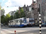 Amsterdam sporvognslinje 9 med ledvogn 781 på Plantage Middenlaan (2009)