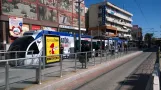 Antalya AntRay med ledvogn 004 ved Doğu Garaji (2014)