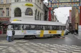 Antwerpen sporvognslinje 12 med motorvogn 7030 nær Centraal Station (2011)