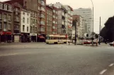Antwerpen sporvognslinje 15 med motorvogn 2072 på Mechelsesteenweg (1981)