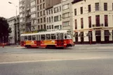 Antwerpen sporvognslinje 2 med motorvogn 2062 på Mechelsesteenweg (1981)