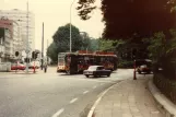 Antwerpen sporvognslinje 2 med motorvogn 2067 på Mechelsesteenweg (1981)