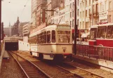 Arkivfoto: Antwerpen sporvognslinje 15 med motorvogn 2102 på DeKeyserlei (1978)