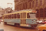 Arkivfoto: Gent sporvognslinje 4 med motorvogn 40 på Korenmarkt (1978)