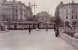 Arkivfoto: Hamborg sporvognslinje 18 på Poststraße (1928)