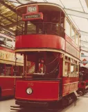 Arkivfoto: London dobbeltdækker-motorvogn 102 i London Transport Museum (1978)