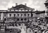 Arkivfoto: Milano på Piazza della Scala (1951-1953)