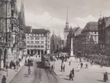 Arkivfoto: München sporvognslinje 18 på Marienplatz (1923)