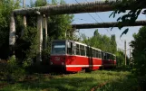 Awdijiwka sporvognslinje 2 med motorvogn 061 ved remisen Tramvaynoe depo (2012)