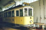 Bad Schandau museumsvogn 5 inde i remisen Depot Kirnitzschtalbahn (1996)