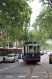 Barcelona 55, Tramvía Blau med motorvogn 10 ved Plaça Kennedy (2012)