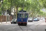 Barcelona 55, Tramvía Blau med motorvogn 7 ved Plaça Kennedy (2012)