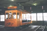 Basel museumsvogn Birseckbahn 4 inde i remisen Ruchfeld (2006)