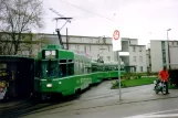 Basel sporvognslinje 3 med motorvogn 499 ved Burgfelderhof (Burgfelden Grenze) (2006)