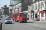 Beograd sporvognslinje 13 med ledvogn 362 på Karađorđeva (2008)