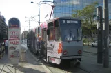 Beograd sporvognslinje 2 med ledvogn 214 ved Savski Trg (2008)