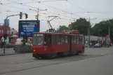 Beograd sporvognslinje 2 med ledvogn 347 på Karađorđeva (2008)