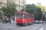 Beograd sporvognslinje 3 med ledvogn 334 på Nemanjina (2008)