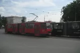 Beograd sporvognslinje 3 med ledvogn 351 på Savski Trg (2008)