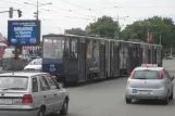 Beograd sporvognslinje 7 med ledvogn 418 på Karađorđeva (2008)