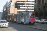 Beograd sporvognslinje 7 med ledvogn 419 på Nemanjina (2008)