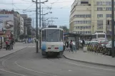 Beograd sporvognslinje 9 med ledvogn 289 ved Savski Trg (2008)