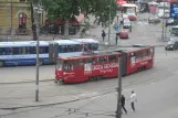 Beograd sporvognslinje 9 med ledvogn 292 på Nemanjina (2008)