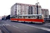 Berlin sporvognslinje 46 på Weidendammer Brücke (1991)
