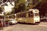 Berlin sporvognslinje 84 i krydset Bölschestraße/Lindenallee, Friedrichshagen (1983)