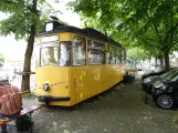 Bielefeld motorvogn på Siegfriedplatz, Der Koch Bistro & Restaurant Supertram, set fra siden (2020)