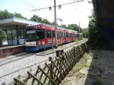 Bielefeld sporvognslinje 1 med ledvogn 590 ved Senne (2022)
