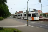 Bielefeld sporvognslinje 2 med ledvogn 5006 "Amt Jöllenbeck" ved Prießallee (2016)